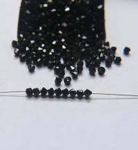 4mm Side hole Jet Black Swarovski Bicone 12/36/72/144/432/720 Pieces (280) Jewelry making beads, embroidery materials, crystal black