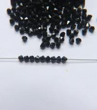 4mm Side hole Jet Black Swarovski Bicone 12/36/72/144/432/720 Pieces (280) Jewelry making beads, embroidery materials, crystal black