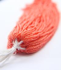 11/0 Czech Seed Bead Orange Opaque Luster 1/5/25/50/100 Full hanks Preciosa Ornella loose beads, mix beads, embroidery materials, NATIVE