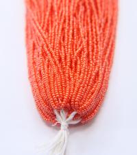 11/0 Czech Seed Bead Orange Opaque Luster 1/5/25/50/100 Full hanks Preciosa Ornella loose beads, mix beads, embroidery materials, NATIVE