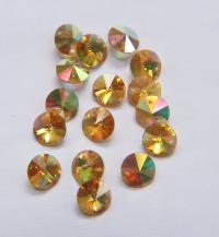 10mm SWAROVSKI 6428 Rivoli Crystal Pendant Beads in (8 Colors) 2/4/24/72/144 Pieces