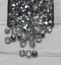 6mm SWAROVSKI 5102 Rivoli Crystal Beads in Crystal Comet 2/4/24/72/144 Pieces PREMIUM Materials