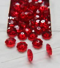 12mm Swarovski Margarita Light Siam Sew-on Stone (3700) Unfoiled 2/4/12 Pieces PREMIUM Materials