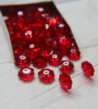 12mm Swarovski Margarita Light Siam Sew-on Stone (3700) Unfoiled 2/4/12 Pieces PREMIUM Materials