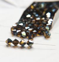 8 MM Mink Vintage Swarovski Bicone Beads 6/24/72/144 Pieces Haute couture embellishments, premium beads, vintage