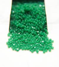 8/0 Charlotte Cut Beads 52240 Opal Green 10/20/50/250/500 Grams frosted glass beads, jewelry supply, vintage findings, craft supply