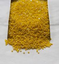 13/0 Charlotte Cut Beads Patina Opaque Yellow Aurore Boreale 5/10/20/50/250/500 Grams craft supplies, jewelry making