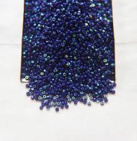 11/0 Charlotte Cut Beads Patina Opaque Dark Navy Blue Aurore Boreale 10/20/50/250/500 Grams 1300 Pieces