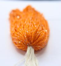 11/0 Hanks Charlotte true Cut Beads Patina Opaque Light Orange Aurore Boreale 1/5/25/50/100 Hanks PREMIUM SEED Beads, NATIVE supplies