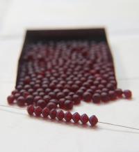 5mm Vintage Swarovski Beads in Matt Crystal / Matt Green / Matt Garnet 24/72/144/432/720 Pieces jewelry making beads, rare vintage findings