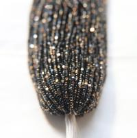 11/0 Hanks Charlotte true Cut Beads Patina Jet Black Bronze Gold 1/5/25/50/100 Hanks PREMIUM SEED Beads, NATIVE supplies