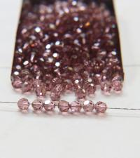 5mm Swarovski Elements Article 5000 Light Rose Satin Faceted Round Beads 6/12/36/172/44/288/720 Pieces