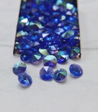 10mm SWAROVSKI Rivoli Crystal Pendant 2 Hole Beads in Sapphire AB 2/4/24/72/144 Pieces