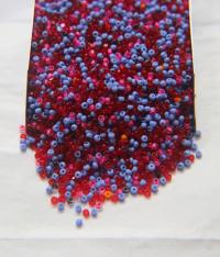 11/0 Charlotte Cut Beads Larkspur Mixes 10/20/50/250/500 Grams (10 Grams 1300 Pieces) embroidery materials, jewelry making, vintage beads