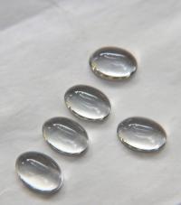 Swarovski 16x11 mm Vintage Crystal Flat Back Oval Cabochon Cabs in Crystal unfoiled 2/6 Pieces