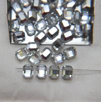 6x8mm 5105 - rare rectangular Crystal Comet Argent Swarovski crystal bead 6/24/72/144/288 Pieces vintage findings, Premium Materials