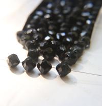10mm Vintage Swarovski crystal beads, Jet faceted article 5309, 2/6/12/36/72/144 Pieces Vintage findings