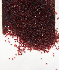 13/0 Charlotte Cut Beads Light Red Jet Lined Crystal 5/10/20/50/250/500 Grams craft supplies, jewelry making, embroidery materials, vintage