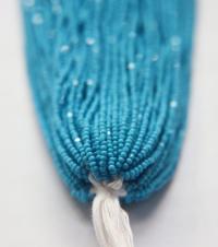 13/0 Hanks Charlotte Cut Beads 63050 Dark Turquoise Opaque 1/5/25/50/100 Hanks 1.6mm glass beads, jewelry supply, findings, craft supply