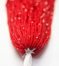 13/0 Hanks Charlotte Cut Beads 93190 Opaque Red Coral 1/5/25/50/100 Hanks 1.6mm glass beads, jewelry supply, findings, craft supply, rare