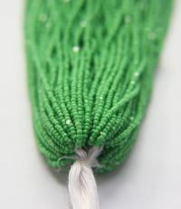 13/0 Hanks Charlotte Cut Beads 53210 Opaque Light Green 1/5/25/50/100 Hanks 1.6mm glass beads, jewelry supply, findings, craft supply, rare