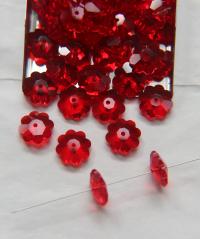 12mm Swarovski Margarita Light Siam Sew-on Stone (3700) Unfoiled 2/4/12 Pieces PREMIUM Materials