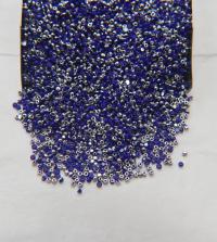 13/0 Charlotte Cut Beads Patina Opaque Medium Blue Silver 5/10/20/50/250/500 Grams craft supplies, jewelry making, embroidery materials