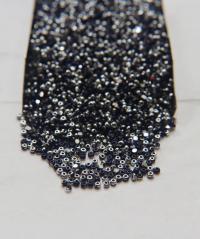 11/0 Charlotte Cut Beads Patina Opaque Dark Navy Blue Silver 10/20/50/250/500 Grams 1300 Pieces