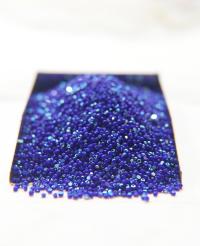 13/0 Charlotte Cut Beads Patina Opaque Medium Blue Aurore Boreale 5/10/20/50/250/500 Grams craft supplies, jewelry making, native supply