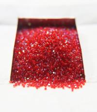 13/0 Charlotte Cut Beads Patina Light Red Transparent Aurore Boreale 5/10/20/50/250/500 Grams craft supplies, jewelry making