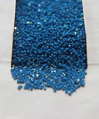 11/0 Charlotte Cut Beads Patina Opaque Deep Turquoise Blue Aurore Boreale 10/20/50/250/500 Grams 1300 Pieces