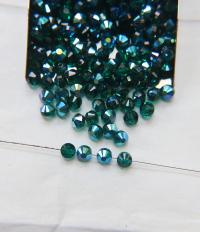 5mm Swarovski 5100 vintage round and slightly flattened crystal beads Emerald Aurore Boreale 6/12/36/172/44/288 Pieces Vintage beads