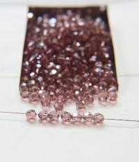 5mm Swarovski Elements Article 5000 Light Rose Satin Faceted Round Beads 6/12/36/172/44/288/720 Pieces