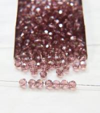 5mm Swarovski Elements Article 5000 Light Rose Satin Faceted Round Beads 6/12/36/172/44/288/720 Pieces