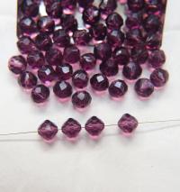 8mm Vintage Swarovski crystal beads, Amethyst clear faceted article 5309 6/12/36/72/144 Pieces PREMIUM MATERIALS