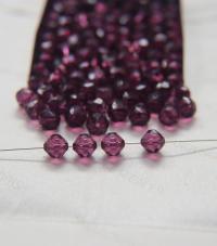 8mm Vintage Swarovski crystal beads, Amethyst clear faceted article 5309 6/12/36/72/144 Pieces PREMIUM MATERIALS