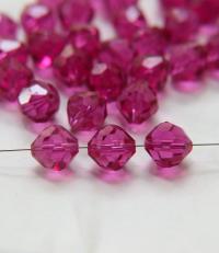 10mm Vintage Swarovski crystal beads, Fuchsia Vintage faceted article 5309, 2/6/12/36/72/144 Pieces Vintage findings