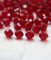 10mm Vintage Swarovski crystal beads, Siam Vintage faceted article 5309, 2/6/12/36/72/144 Pieces Vintage findings