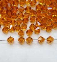 7mm Topaz Bicone beads Cuts 12/36/72/144/288 Pieces (203) Premium Materials