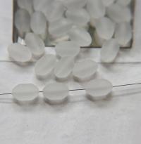 Vintage Swarovski 13X8 mm MATT Crystal Swarovski Elements 6/12/36 Pieces, vintage findings