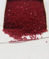 13/0 Charlotte Cut Beads Crystal Matt Ruby Lined 5/10/20/50/250/500 Grams embroidery materials, jewelry making, vintage beads
