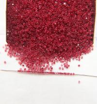 13/0 Charlotte Cut Beads Crystal Matt Ruby Lined 5/10/20/50/250/500 Grams embroidery materials, jewelry making, vintage beads