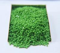 11/0 Charlotte Cut Beads Opaque Medium Green 10/20/50/250/500 Grams Native Supply, embroidery materials, jewelry making, vintage beads