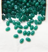 Czech 5x7 mm Vintage Flat Back Oval Cabochon Cabs in Emerald unfoiled 36/72/144/288/720 Pieces