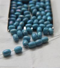 9x7 mm Turquoise AB Smooth Oval Glass beads 36/72/144/288 Pieces spacer beads, wholesale beads