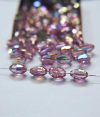 5200 Vintage 12x8 mm Swarovski crystal bead oval shape Light Amethyst Aurore Boreale 2/12/36 Pieces, fancy beads decorations, wedding