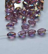 5200 Vintage 12x8 mm Swarovski crystal bead oval shape Light Amethyst Aurore Boreale 2/12/36 Pieces, fancy beads decorations, wedding