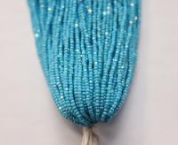 11/0 Hanks Charlotte Cut Beads Patina Turquoise Opaque Aurore Boreale 1/5/25/50/100 Hanks PREMIUM SEED BEADS, Native Supplies