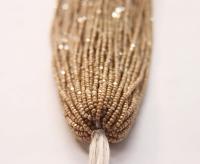 11/0 Hanks Charlotte Cut Beads Dark Beige 2X 1/5/25/50/100 Hanks PREMIUM SEED BEADS, Native Supplies
