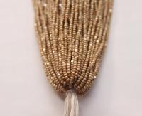 11/0 Hanks Charlotte Cut Beads Dark Beige 2X 1/5/25/50/100 Hanks PREMIUM SEED BEADS, Native Supplies